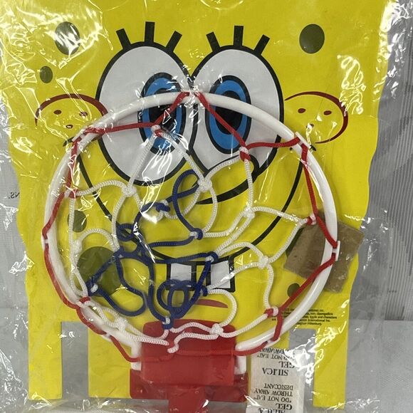 5 for $25| Nickelodeon SpongeBob SquarePants Wastebasket Basketball Hoop 2003 - Picture 4 of 8